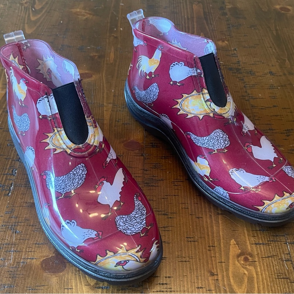SLOGGERS Chicken Motif Waterproof Boots